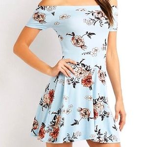 Charlotte Russe Off shoulder skater dress